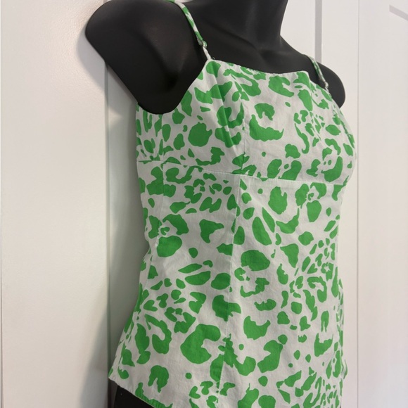 Zara Summer Smocked Square Neckline Printed Bodysuit Size Small - Picture 2 of 14